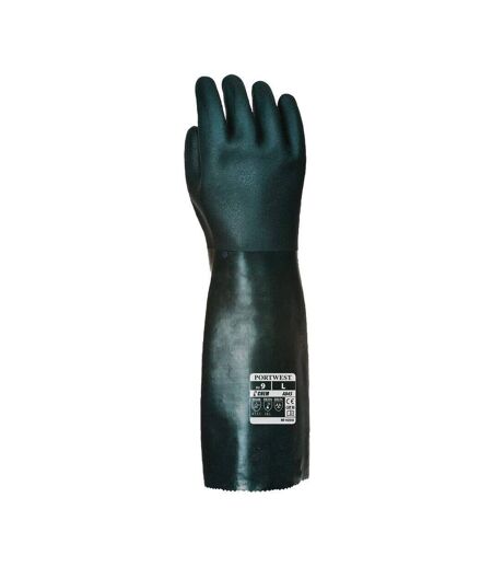 Gants PVC 45cm double trempage vert Taille 10/XL Portwest