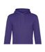 Sweat À Capuche Motif/style Uni Homme Violet Éclatant B&C-2
