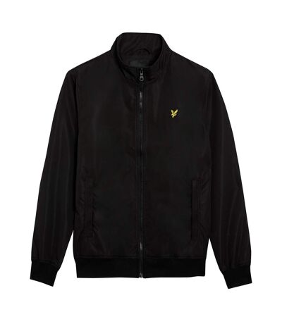 Mens mesh funnel neck jacket jet black Lyle & Scott