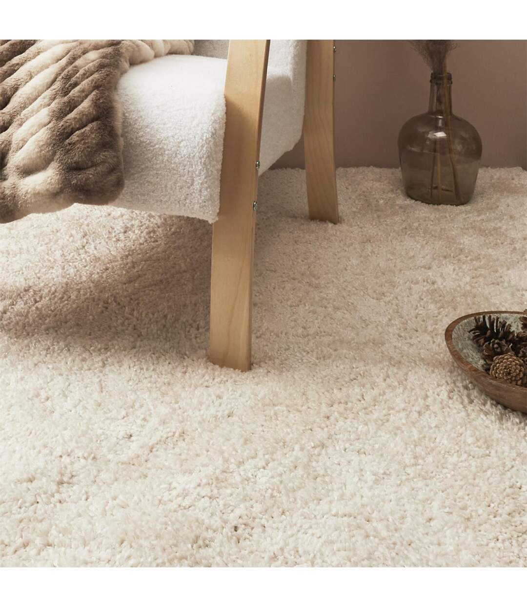 Tapis Déco Alaska 150x200cm Beige-4