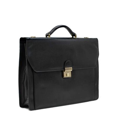 Katana - Cartable 1 soufflet en cuir - noir - 2800