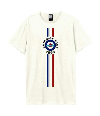 T-shirt tour stripes adulte blanc Amplified