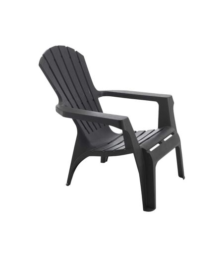 Fauteuil Adirondack en résine polypropylène Anthracite