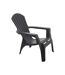 Fauteuil Adirondack en résine polypropylène Anthracite