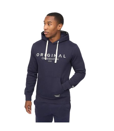Mens Jamals Hoodie And Joggers Set Navy Crosshatch