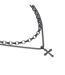Layered Necklace One Size Black Fabric-2