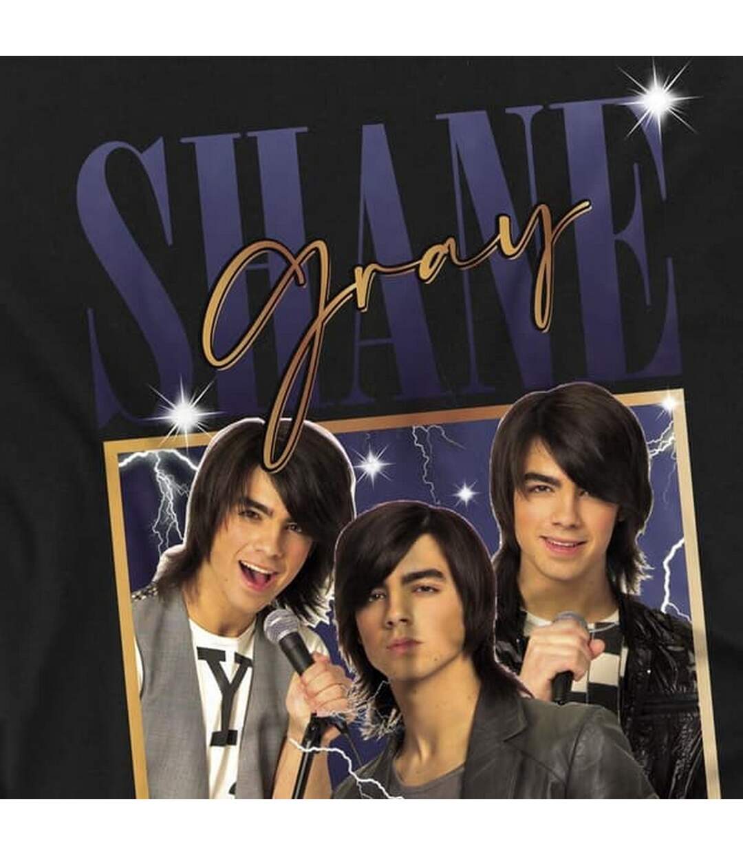 T-shirt Motif Shane Femme Noir Camp Rock-4