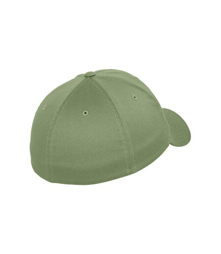 Flexfit Unisex Wooly Combed Cap (Dark Leaf Green)