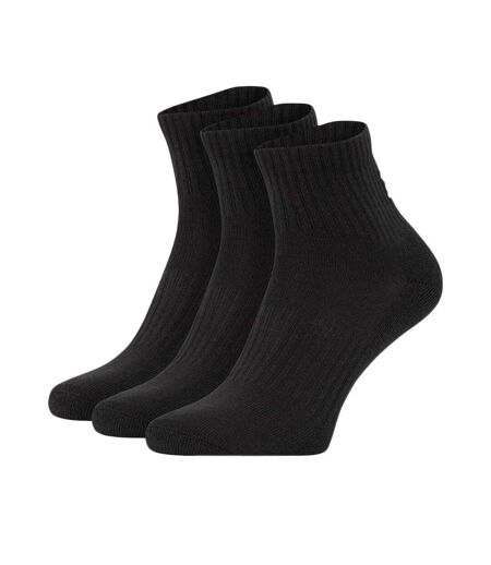 3x Chaussettes Noires Homme Under Armour Quarter - 47/50