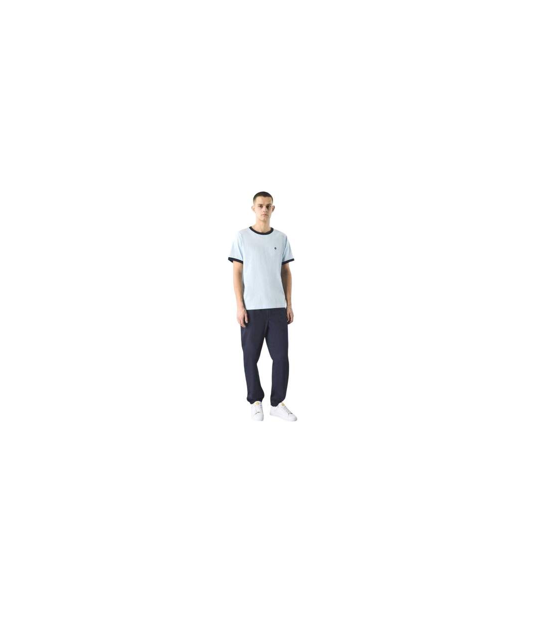 T-shirt Motif/style Ringer Homme Bleu Clair Pretty Green-1