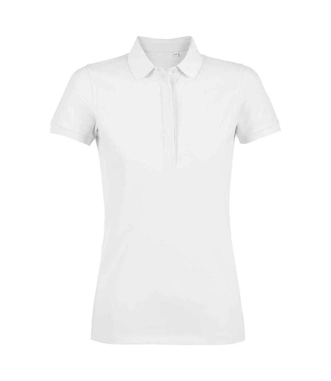 Polo owen femme blanc NEOBLU-1