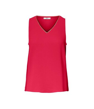 Débardeur rose femme only pelina - s