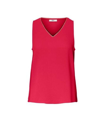 Débardeur rose femme only pelina - s