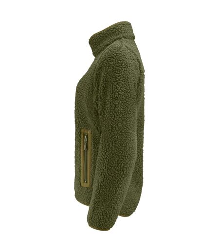Veste Polaire Kingsley Femme Vert Kaki Foncé James Harvest