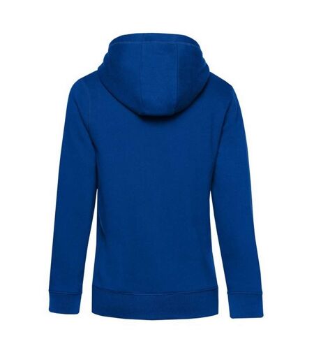 Womens/ladies queen hoodie bleu royal B&C