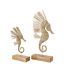 Statue Hippocampe Herbe Nut 53cm Naturel-3