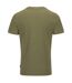Mens Falkland Knitted T-shirt Khaki Green Threadbare-2