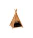 Tipi pour Chat en Rotin Coussin 72cm Jaune Miel