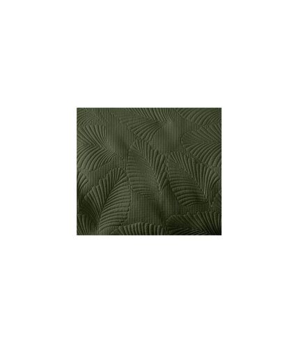 Dessus de lit matelassé DEER - Microfibre unie - 220 x 240 cm - Kaki