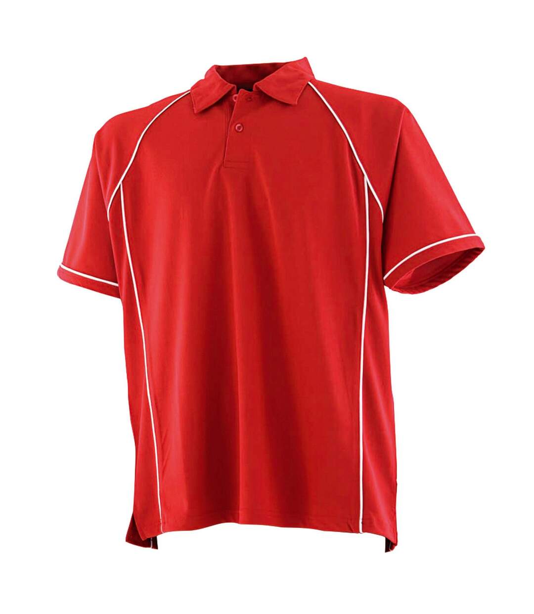 Polo homme rouge / blanc Finden & Hales-1