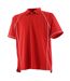 Polo homme rouge / blanc Finden & Hales-1