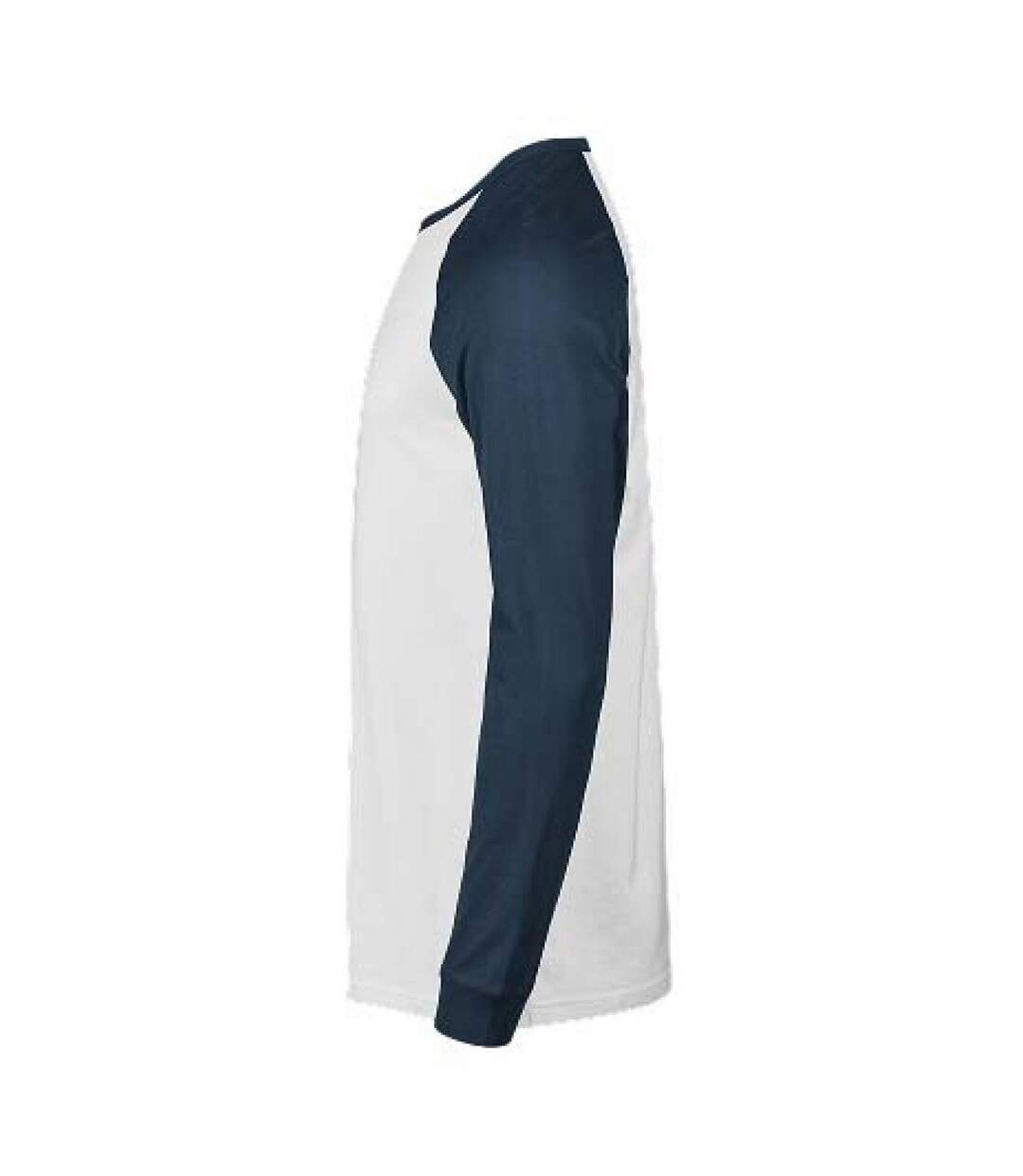 T-shirt Manches Longues Motif/style Balle De Baseball Unlabeled Homme Blanc Bleu Foncé Tee Jays-4
