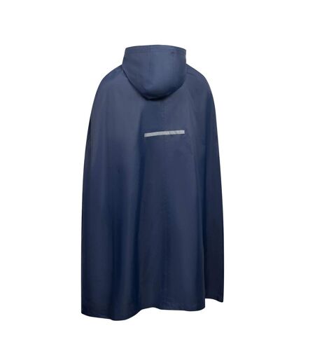 Poncho Imperméable Pliable À Capuche Qikpac Adulte Bleu Marine Trespass