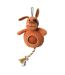 House Of Paws Pooch Cord Dog Toy With Spiky Ball (Brown) (One Size) - UTBZ3584