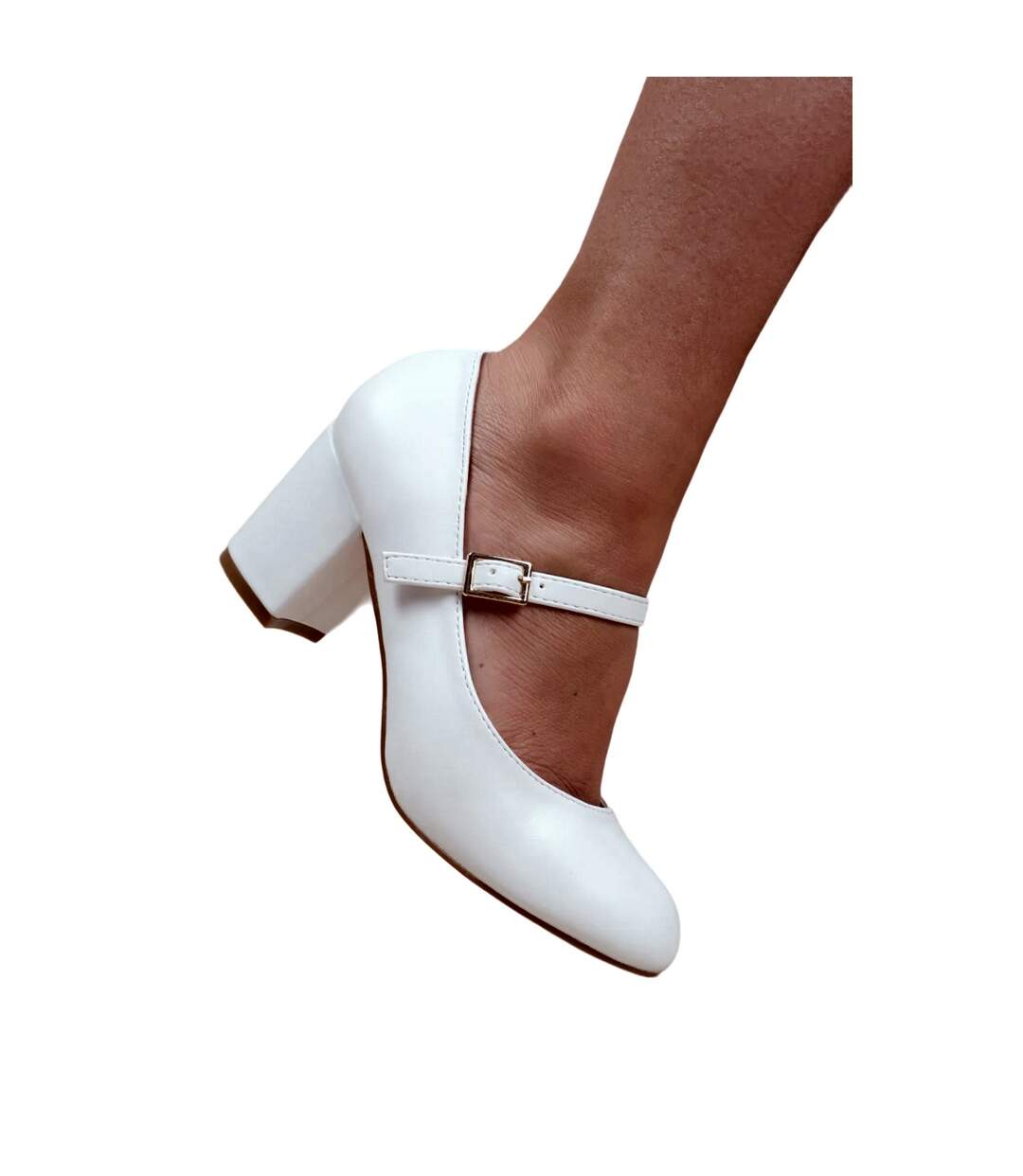 Chaussures mary jane araceli femme blanc Where´s That From-3