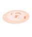 Tapis Rond Enfant Imprimé Bambini 160cm Orange-2
