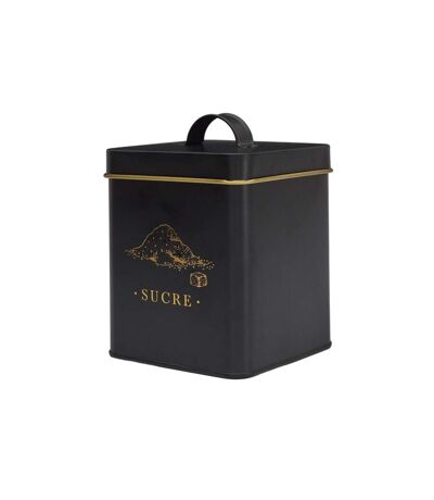 Boîte à Sucre en Métal Lounge 19cm Noir