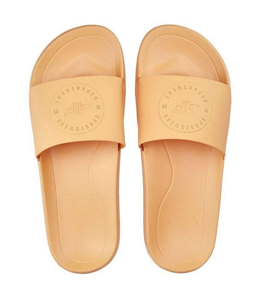 Claquettes Style Logo F045a Femme Orange 4F-4