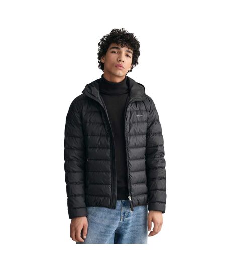 Mens Down Hooded Padded Jacket Black Gant
