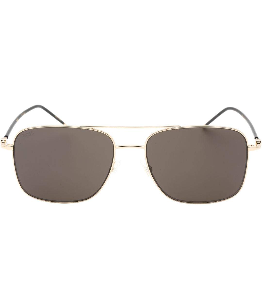 Lunettes De Soleil Motif/style Uni Taille Unique Jaune Or Hugo Boss-1