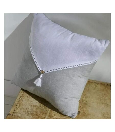 Coussin déhoussable grise/blanche today charme