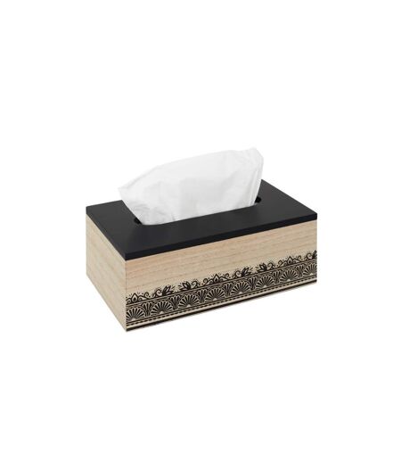 Boîte à Mouchoir Déco Mirage 24cm Noir