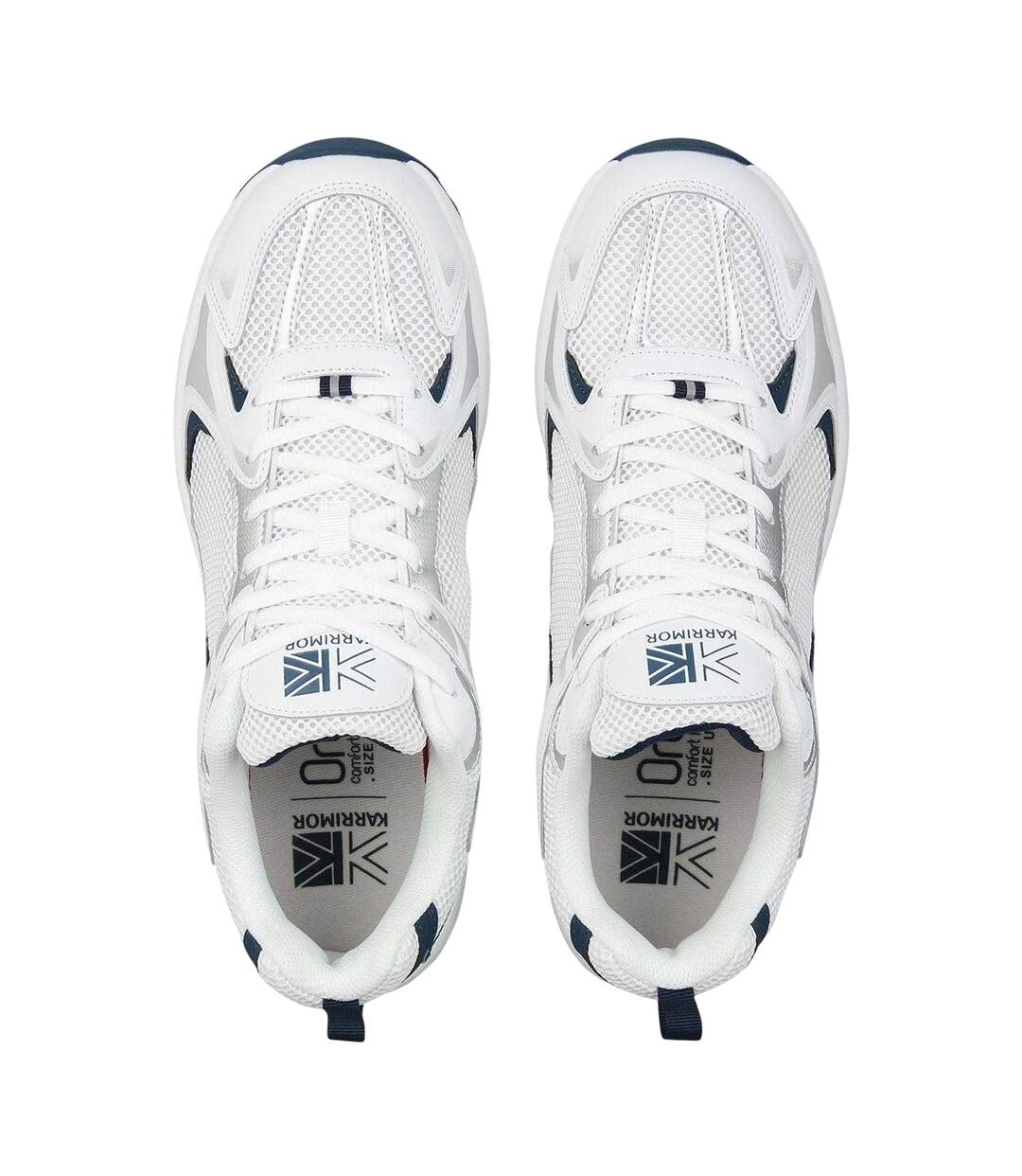 Mens Lace Up Trainers White Karrimor-3
