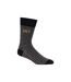 Chaussettes regaline homme noir Crosshatch