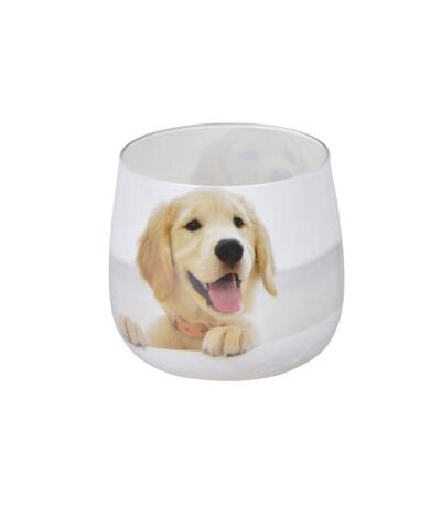 Bougie Anti-Odeurs Chien 8cm Blanc