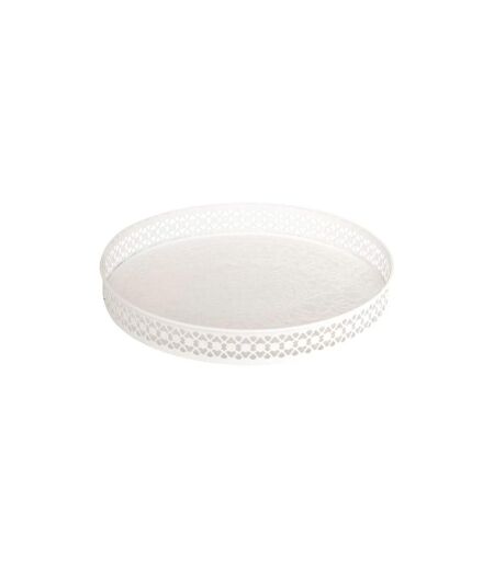 Lot de 2 Plateaux Déco Wild Romance 31cm Blanc & Vert