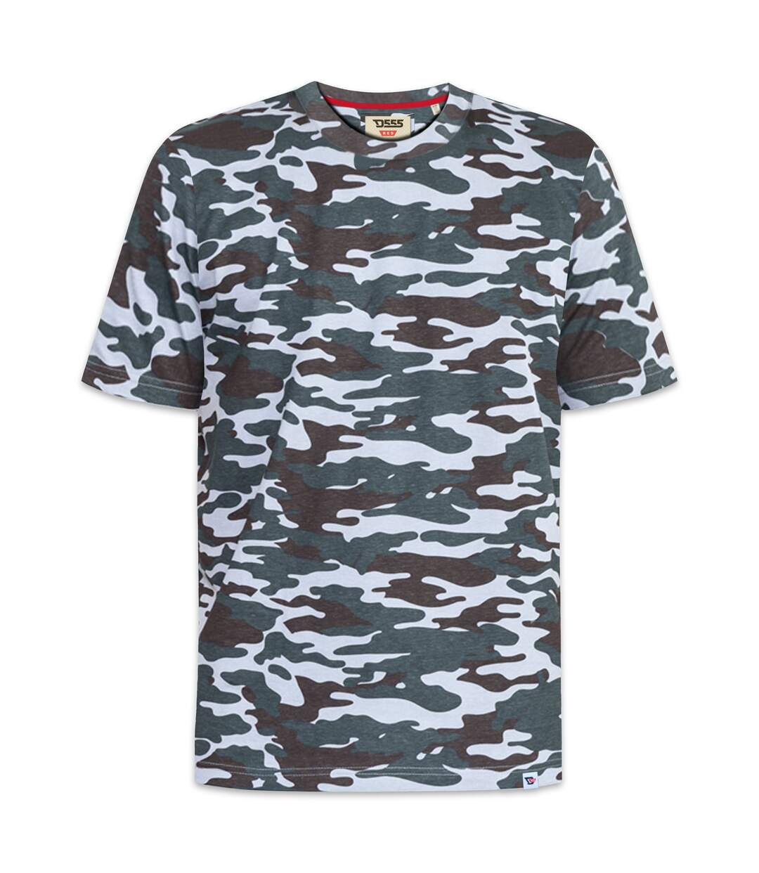 T-shirt d555 gaston homme gris Duke-1
