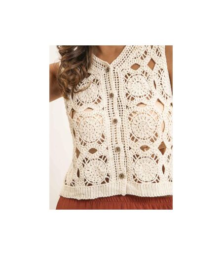 Gilet en crochet sans manches KAPADOCE - Dona X Lisa