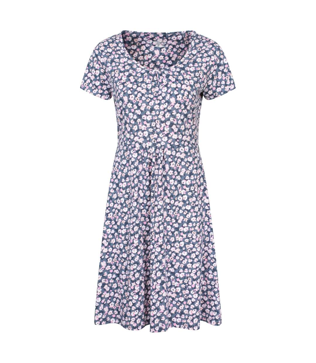 Womens/ladies essentials lora floral skater dress grey Mountain Warehouse-1