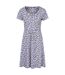 Womens/ladies essentials lora floral skater dress grey Mountain Warehouse-1