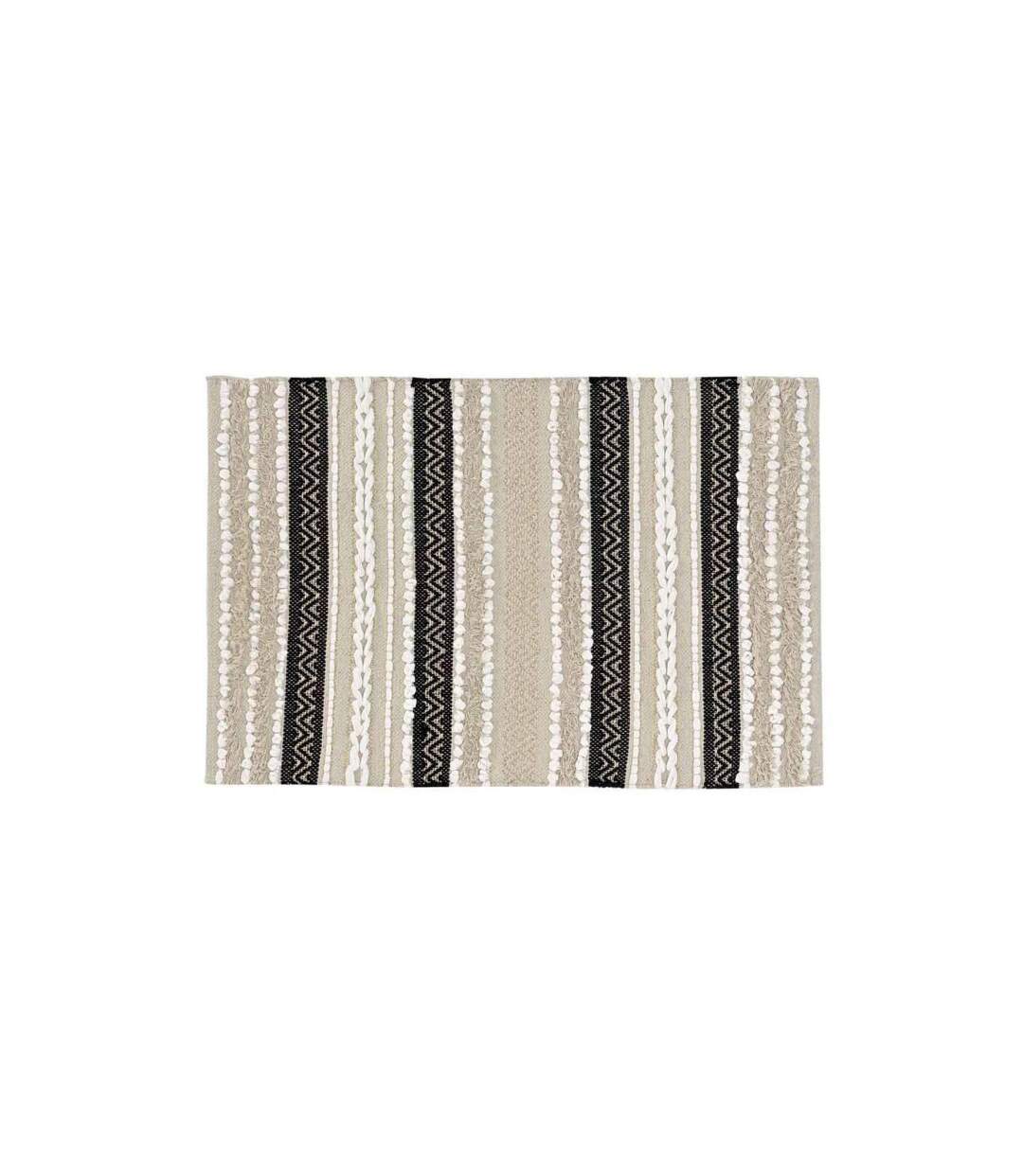 Tapis Déco Mirage 60x90cm Naturel & Noir-1