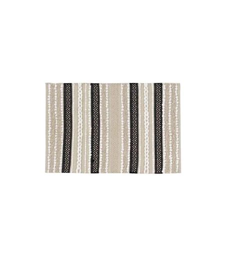 Tapis Déco Mirage 60x90cm Naturel & Noir