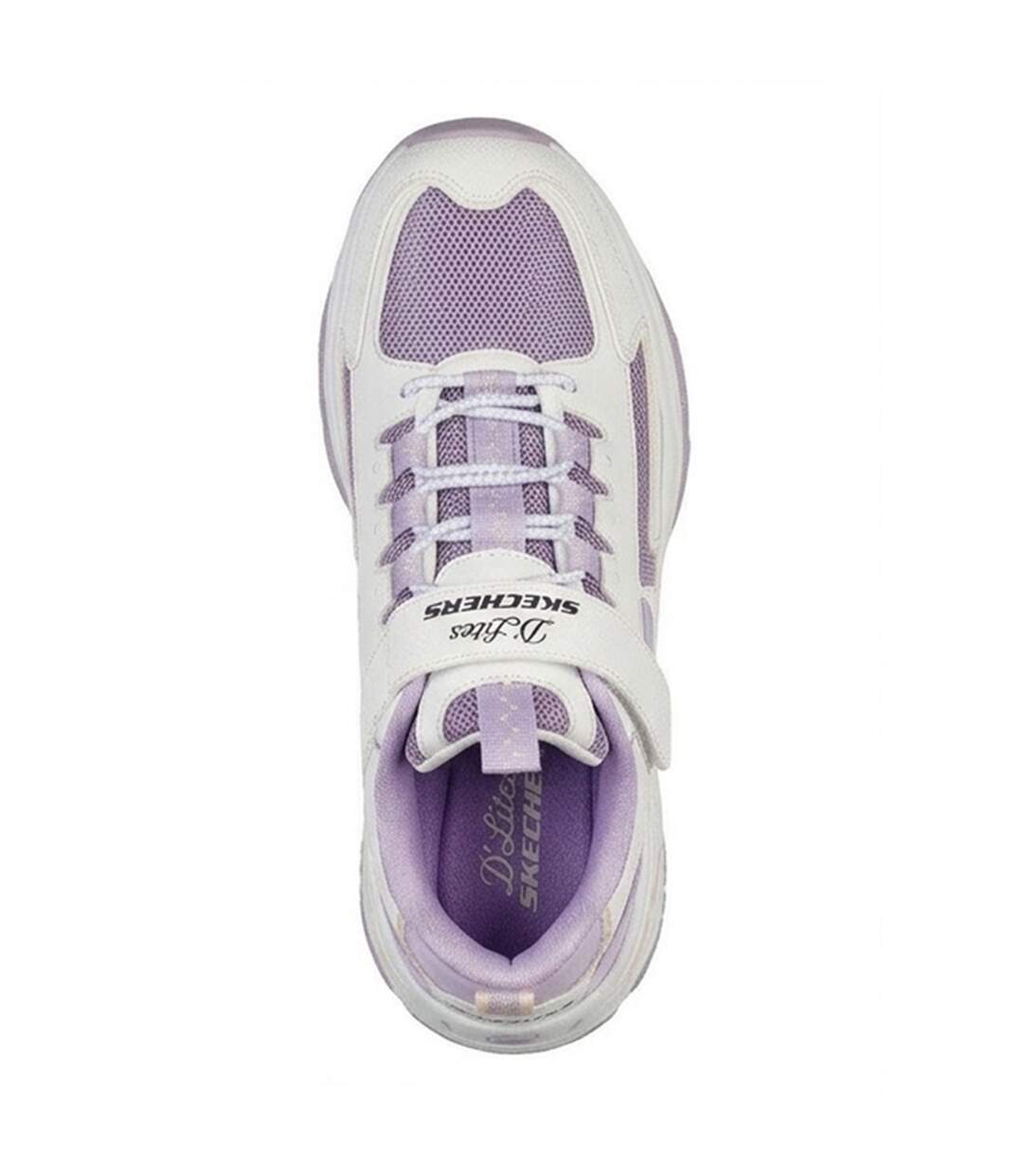 Baskets D´lites 4.0 Femme Blanc Lavande Skechers-4