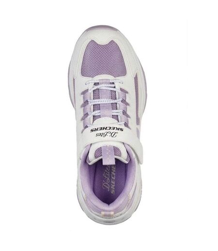 Baskets D´lites 4.0 Femme Blanc Lavande Skechers