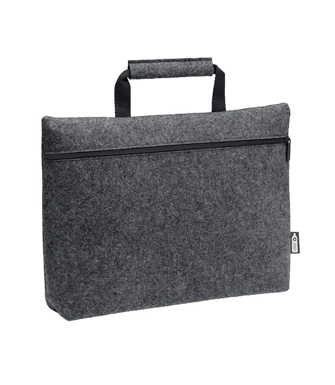 Tapla rpet felt laptop bag 28cm x 38cm x 6.5cm stone grey MidOcean-1