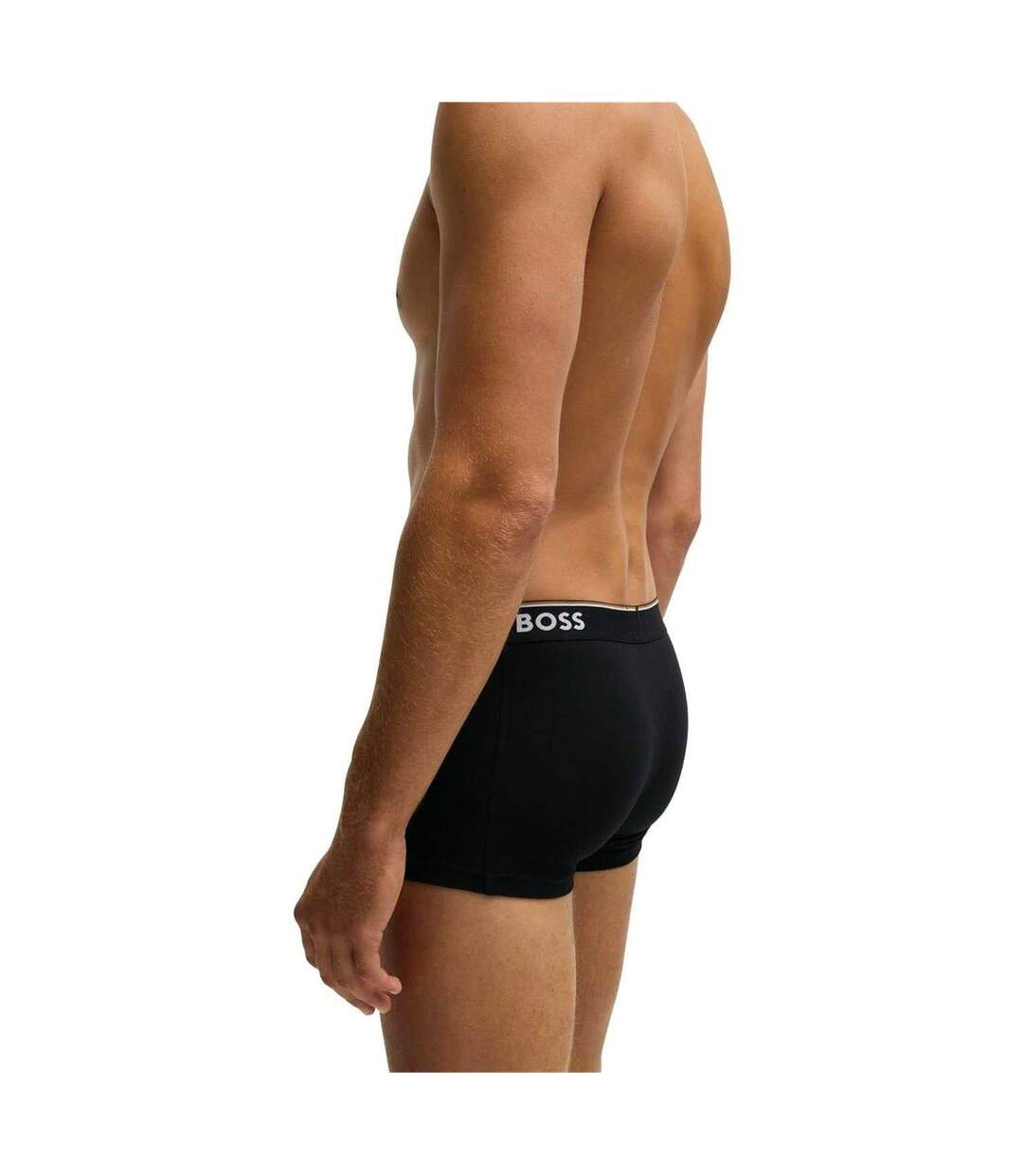 Lot De 3  Boxers Motif/style Logo Bodywear Homme Gris Noir Boss-2